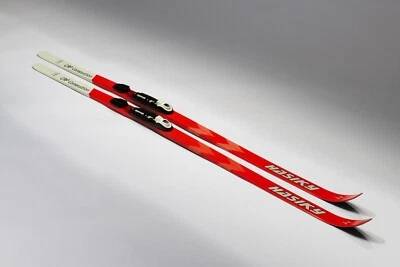 New Waxless Cross Country Skis Nordic Rottefella NNN Bindings XC Red- Wood-Core
