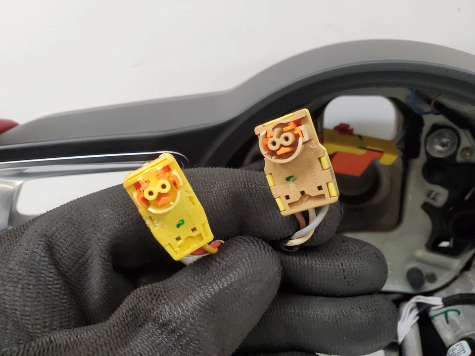 ✅ Volante 17-19 OEM Porsche 718 Cayman GTS cuero rojo sin palancas de cambio Foto 4 de 4