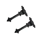 Spear Head Ornate Black Door Gate Antique Hinge 200mm Pair Cast Iron 8"