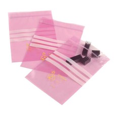 Image of Antistat 003-0012 Pink ESD Bag 300 Gauge 6x10" 152 x 254mm PK 100