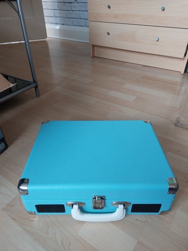 TOCADISCOS PORTÁTIL DENVER VPL-120 AZUL - REPRODUCTOR DE DISCOS PORTÁTIL CON USB - Imagen 3 de 5