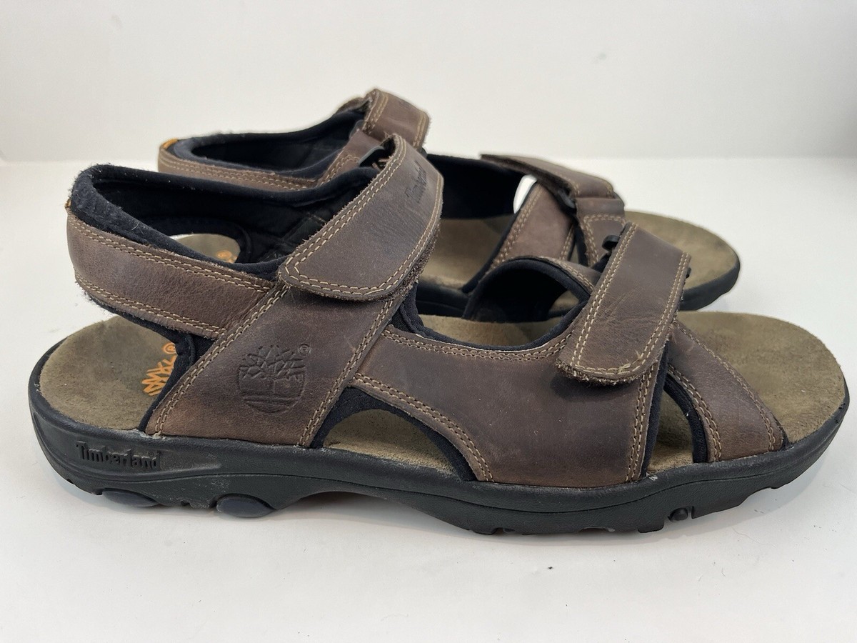 Timberland Adjustable Walking Sandal Breakwater Brown Leather Men\'s Size 12 Timberland Sandals Mens 8M Breakwater Sport Strap Slingback  main image 2