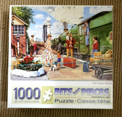 BITS & PIECES Jigsaw Puzzle 1000 pcs. "THE TRAIN DRIVER" Complete | eBay