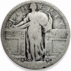 1917-D Type 1 T1 Standing Liberty Quarter Super Rare Key 1917D "7" Visible