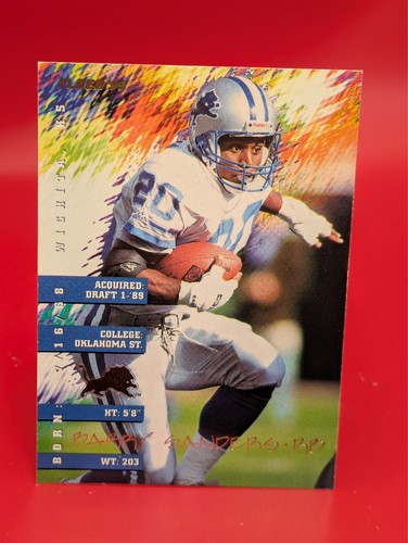 Barry Sanders #129 1995 Fleer card