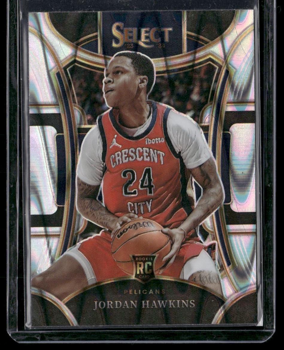 2023-24 Panini Select #334 Jordan Hawkins Tectonic Prizms Silver SP Rookie RC