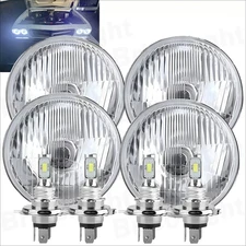 5-3/4" 5.75 Inch Round LED Halo Headlights Angel Eyes High Low Beam DRL 4PCS A+