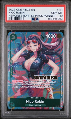 Nico Robin (Heroines Battle Winner Pack) graded PSA 10 for sale on eBay