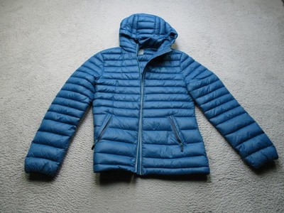 Woods Jacket Womens Medium Blue Mackay Hoody DownTek Down Puffer HIking