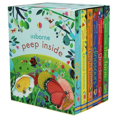 Usborne Peep Inside Collection 6 Books Box Set Children Gift Set NEW