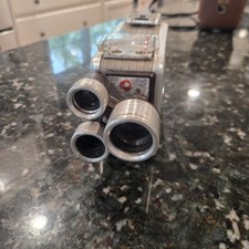 Kodak Brownie 8 mm Movie Camera Turret 3 Lens f/1.9 Vintage Untested Decor