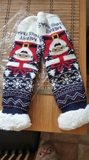 Christmas Socks Unisex Cozy Fluffy Winter Xmas Ladies Men New