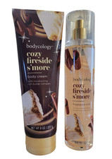 Bodycology Cozy Fireside Body Cream 8oz Cozy Fireside Fragrance Mist 8oz 2PC