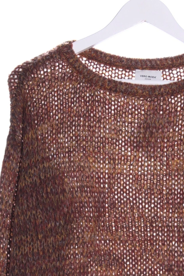 VERO MODA Jersey de cuello redondo Mujeres Jersey Talla EU 34 marrón look casual - Imagen 3 de 4