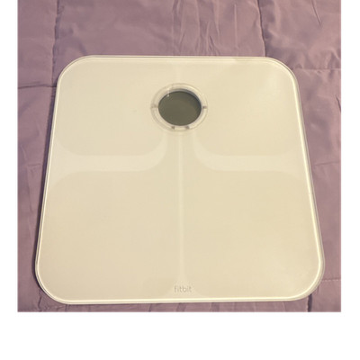 Fitbit White Digital Display Plastic Body Mass Scale Weighing Device