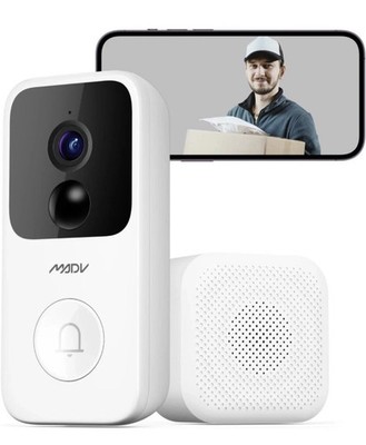 MADV Smart Video Doorbell 2m Zwei-Wege Audio Bewegungserkennung