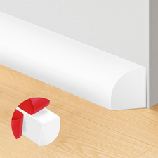 78 Inch Flexible Quarter Round Molding Peel and Stick Rubber Trim Edge Molding