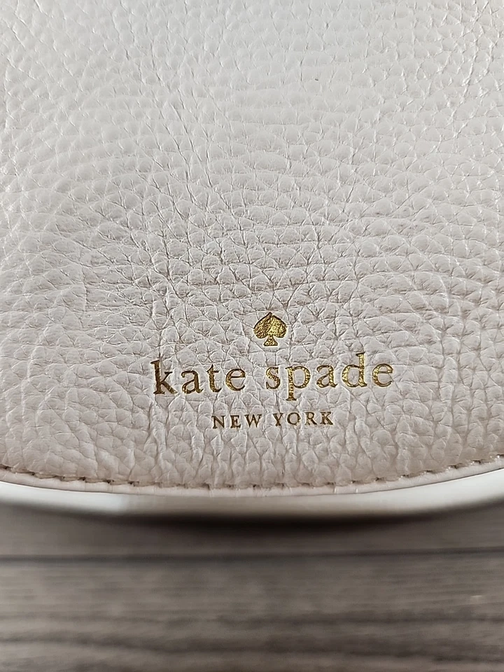Mini Mochila Kate Spade Cuero Blanco Guijarro Foto 3 de 4
