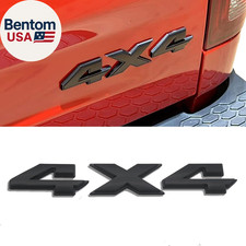 4x4 Emblem Sticker 8.8 Inch Matt Black Badge Chrome Decal Sticker Replacement