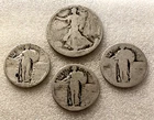 CHEAP JUNK SILVER: Walking Liberty 50¢ + (3) S.L. 25¢ - 90% Silver