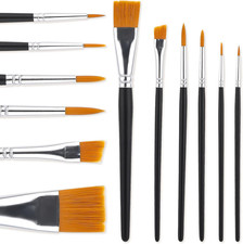Face Paint Brush Set, 6 Pcs Professional Artist Brush for Body Face Painting Bod