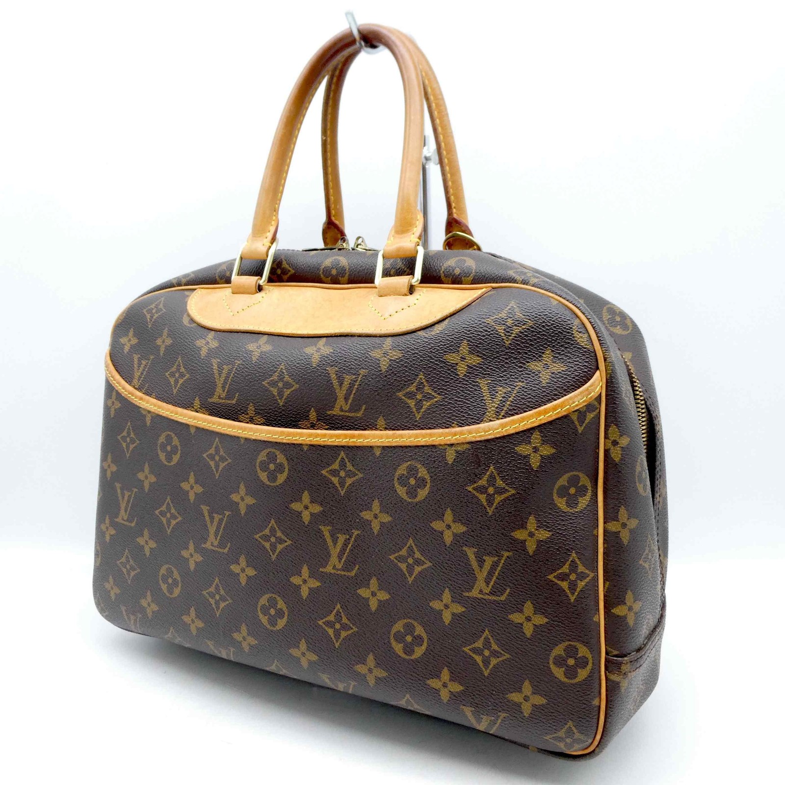 Louis Vuitton Deauville M47270 Monogram PVC Leather Hand Travel Bag 985
