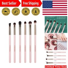 Professional 6-Piece Eyeshadow Brush Set for Effortless Blending and Definition