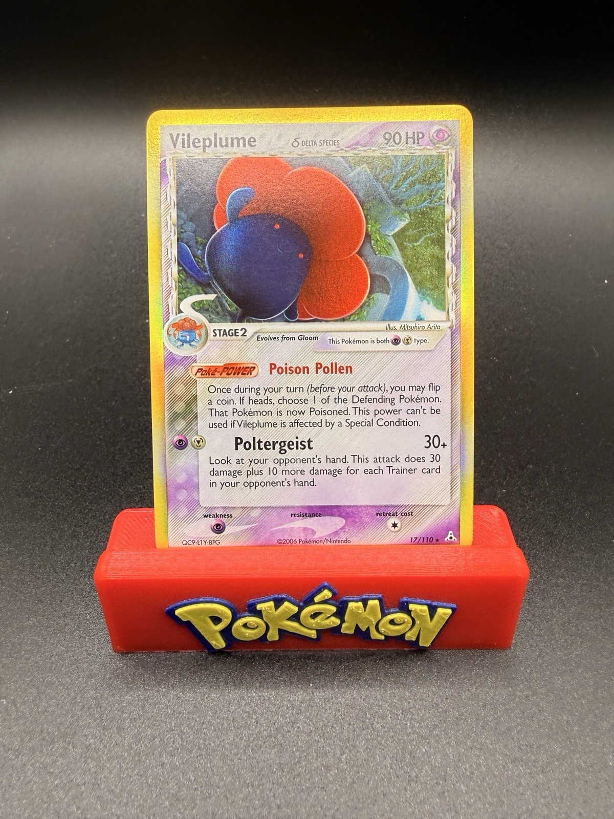 Vileplume (Delta Species) 17/110 Holon Phantoms Holo Rare Near Mint