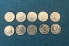 Kennedy Half Dollars Lot of 10 (TEN)  Denver (1981-1999) Clad Circulated