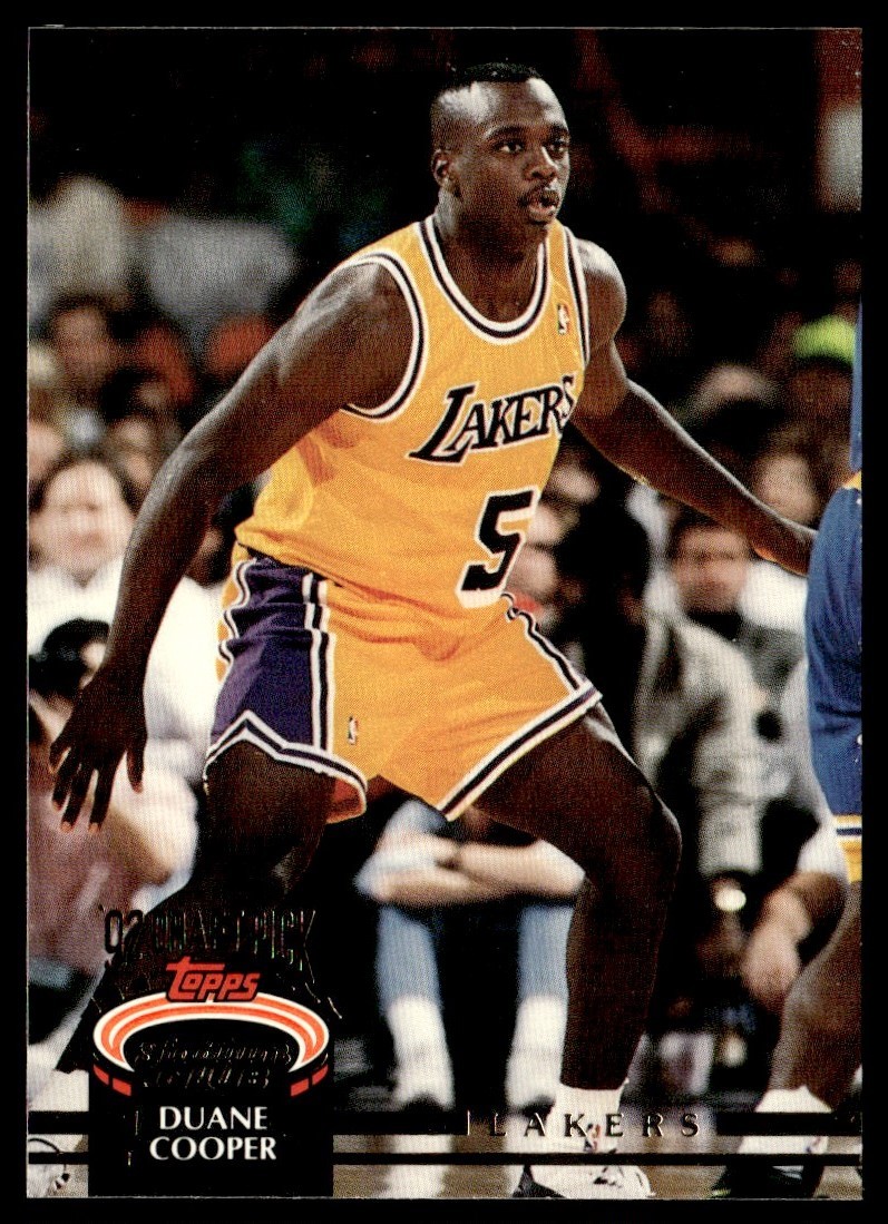 1992-93 Stadium Club Duane Cooper Rookie Los Angeles Lakers #217