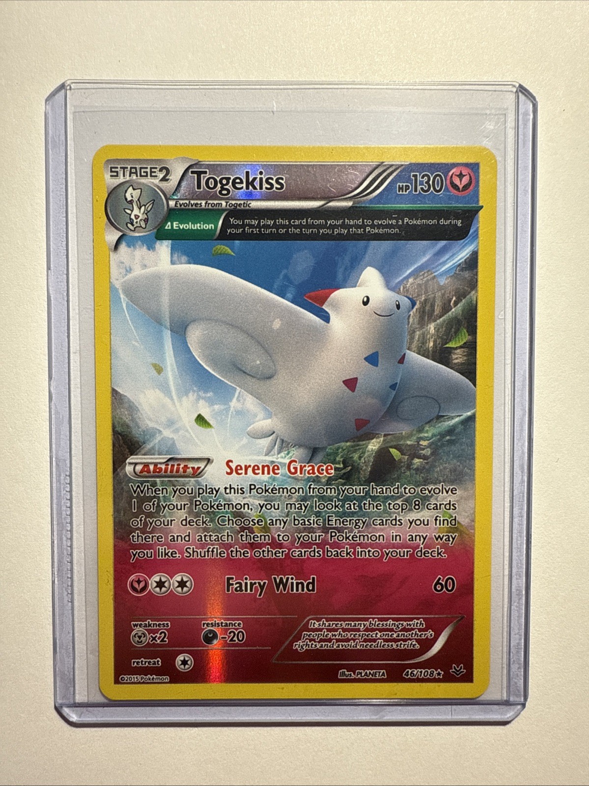 Togekiss 46/108 Rare Roaring Skies Pokemon Reverse Holo LP