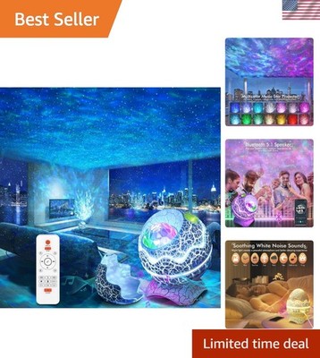 Starry Night Galaxy Projector with Remote Control & Auto-Off Timer Features