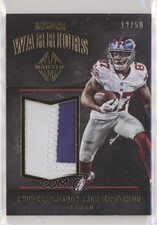 2017 Panini Majestic Unsung Warriors Materials Gold 12/50 Sterling Shepard a3q