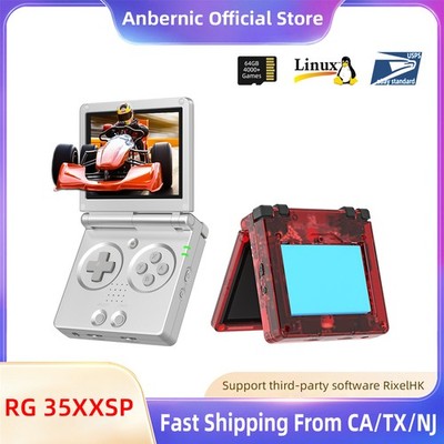 ANBERNIC RG35XXSP Flip Retro Handheld Game Console Linux 64bit