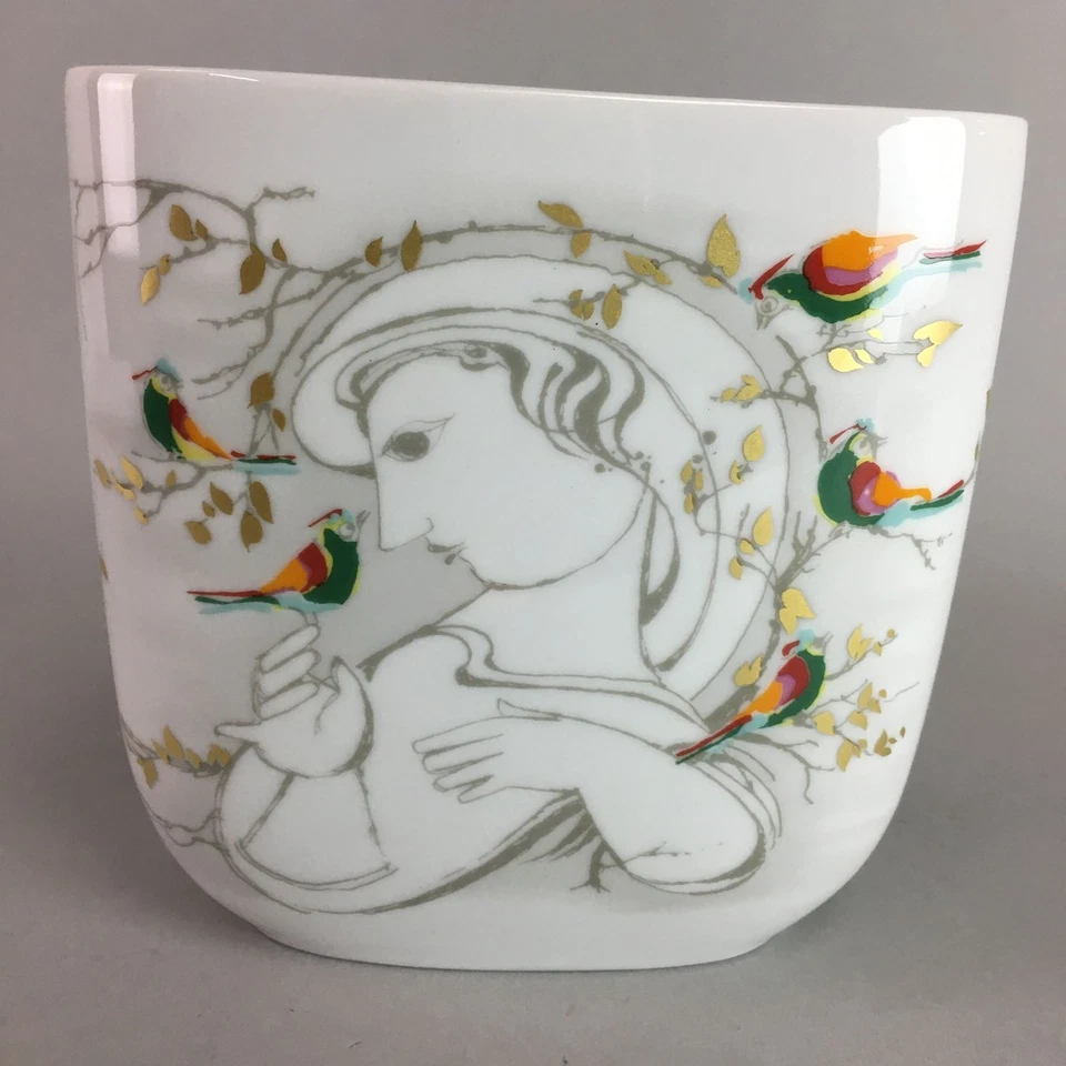 德国瓷花花瓶 复古 Kabin Ikebana Rosen Thal Stdio Line PX259 — 第 3/4 张图片