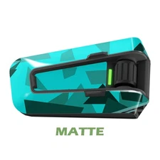 For Cardo Packtalk Edge Neo Pro Stickers Matte Wrap Decals Aqua Blocks