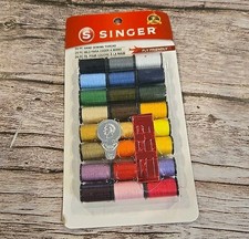 Singer 24 Spool Hand Sewing Colorfast Thread Kit 00264 3 Needles 1 Threader 012 