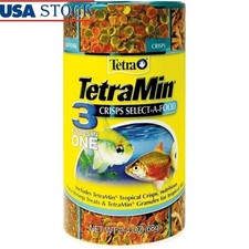 Tropical Fish Food Variety Pack Crisps Granules BabyShrimp Daily Nutrition 2.4oz