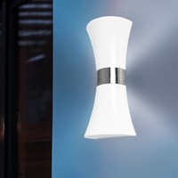 LED Wand Spot Lampe Edelstahl AußEn UP & Down Leuchte Garten Beleuchtung Hof Weg