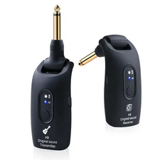 2.4GHz Wireless Guitar System Rechargeable Audio Wireless Transmitter Receive...