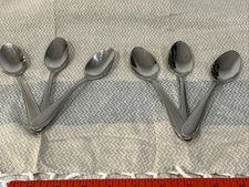 Hampton Forge Signature18/10 6.5”Stainless NOBILITY FROSTED Tea Spoons Set Of 6