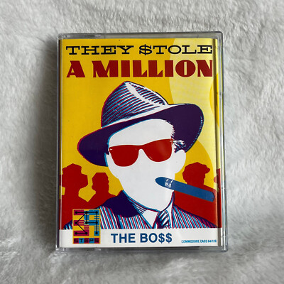 Commodore 64 / 128 CBM C64 - They stole A Million - works, new case, FREE badge 