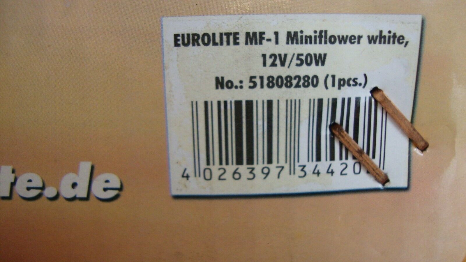 Eurolite MF-1 Miniflower schwarz - 50W Lampe weiß 51808280 + 2x Ersatzlampe