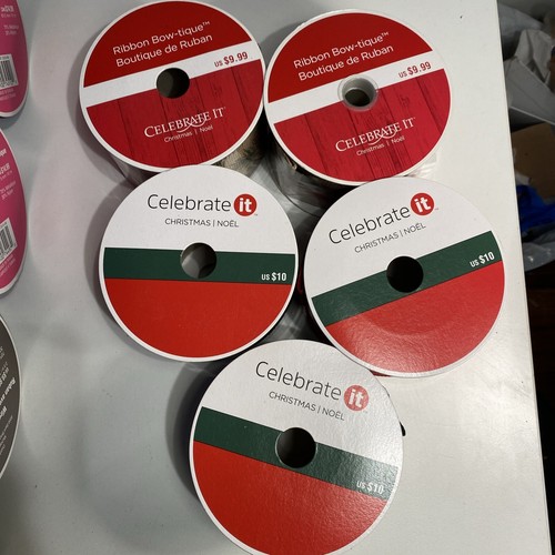 Celebrate IT 24 piezas Lote Navidad Vacaciones con cable 2,5" x 10 yardas Cinta 22 Nuevo 2 Usado - Imagen 12 de 19