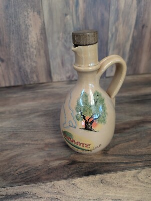 Vintage 90's Ceramic Labbate Olio Extra Vergine Di Oliva Oil Olive Oil Bottle