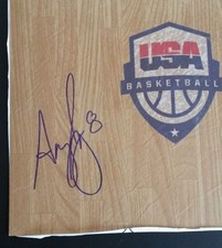 ANGEL MCCOUGHTRY Signed WNBA Floor Board 12 x 12 USA Basketball RIO Olympics 