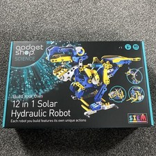 Gadget Shop Science Build Your Own 12 in 1 Solar Hydraulic Robot STEM Toys 8+