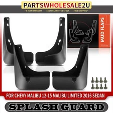 Splash Guards Mud Flaps Mudguards RH & LH 4 pcs for Chevrolet Malibu 2012-2016