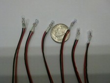TWELVE MINI LIGHT BULBS 3 VOLT 3 mm - No plastic melting heat 
