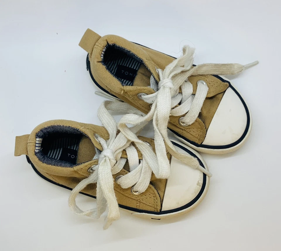 ZAPATOS Tommy Hilfiger Lil Lawrence de lona tostada de caña alta para niños pequeños talla 6 Foto 3 de 4